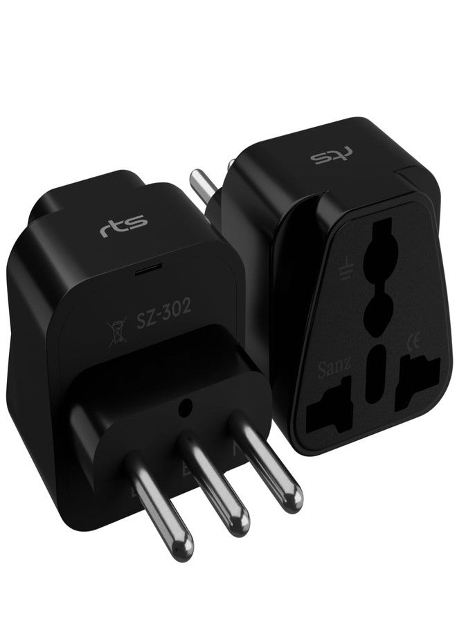 rts India to Italy Plug Adapter Italy Plug Adapter Travel Adaptor Universal Travel Adapter Plug Type L Italian Converter Power Adapter for Chile/Rome/Ethiopia/Libya/Syria/Tunisia/Uruguay - Image 1